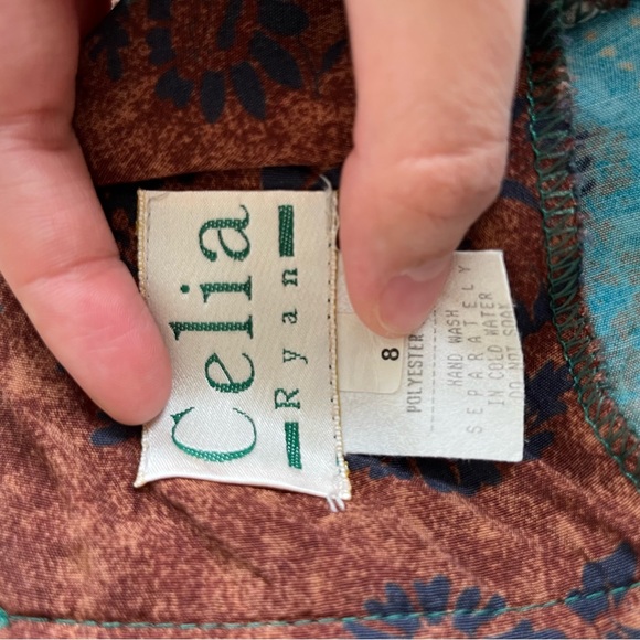 Vintage Celia Ryan Maxi Dress Size 8 - Picture 6 of 10